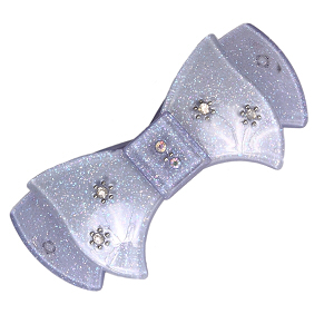 Haarclip, Haarspange, Acryl, Strass, lila, 8537